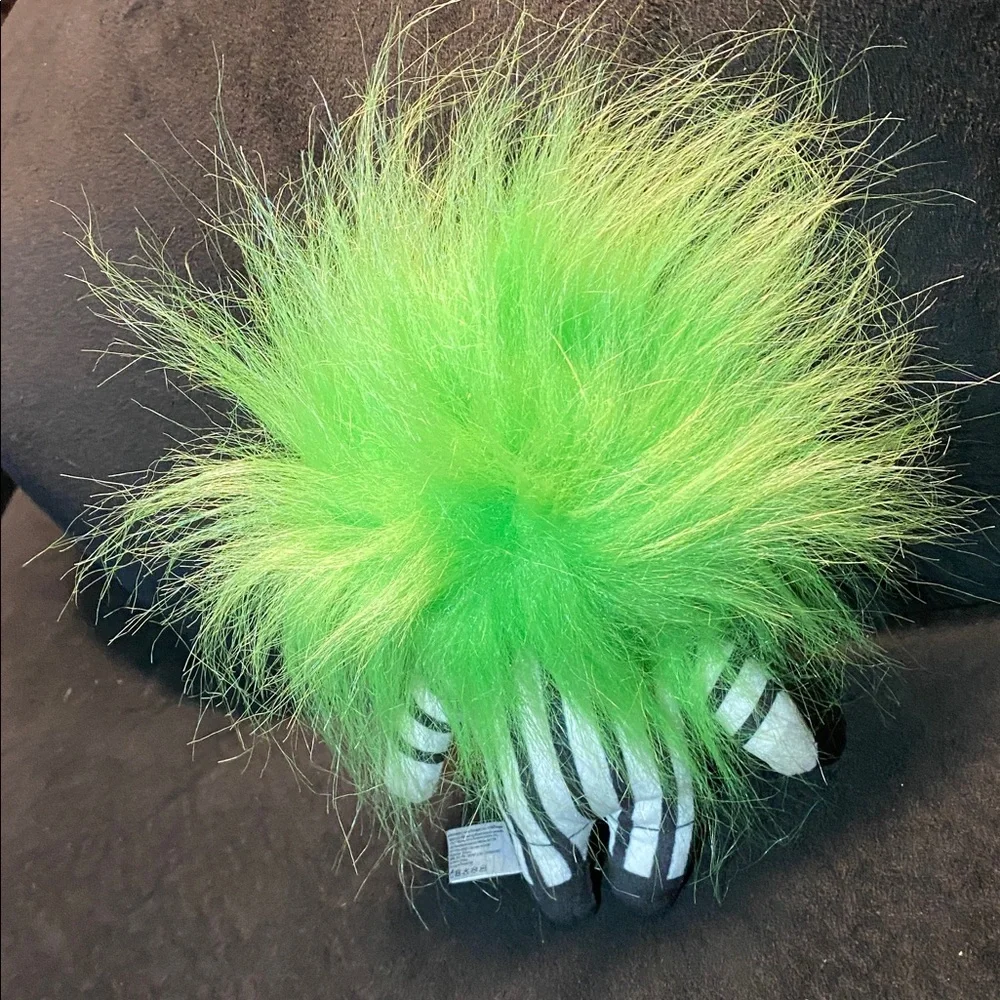 Plush Toy with Green Hair and Striped Suit iconic Beetlejuice